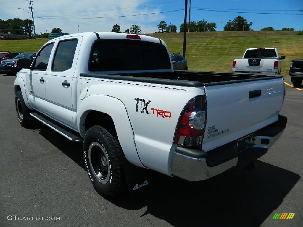 2012 Tacoma TX Pro Double Cab 4x4 - Super White / Graphite photo #5