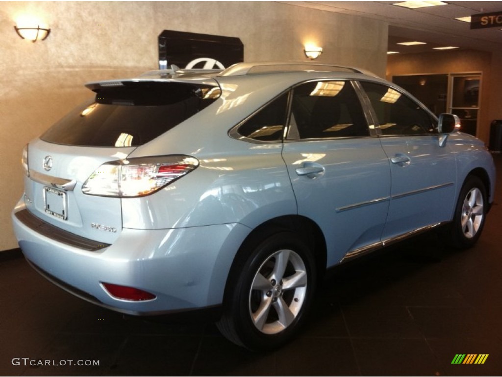 2010 RX 350 AWD - Cerulean Blue Metallic / Parchment/Brown Walnut photo #2