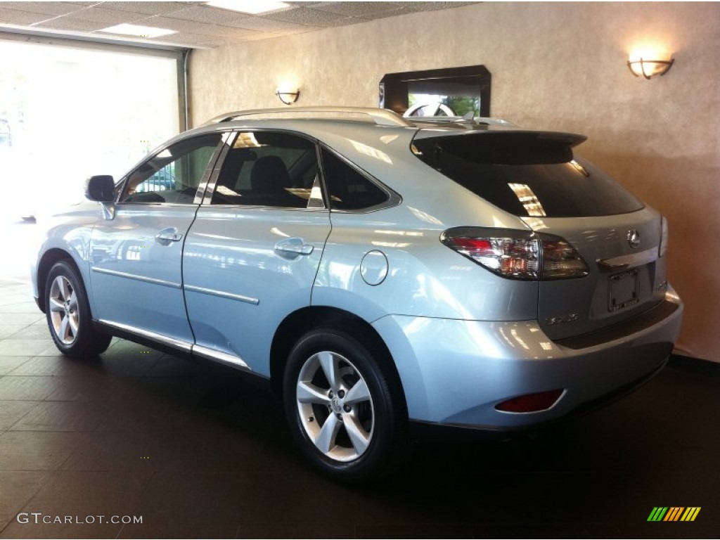 2010 RX 350 AWD - Cerulean Blue Metallic / Parchment/Brown Walnut photo #4