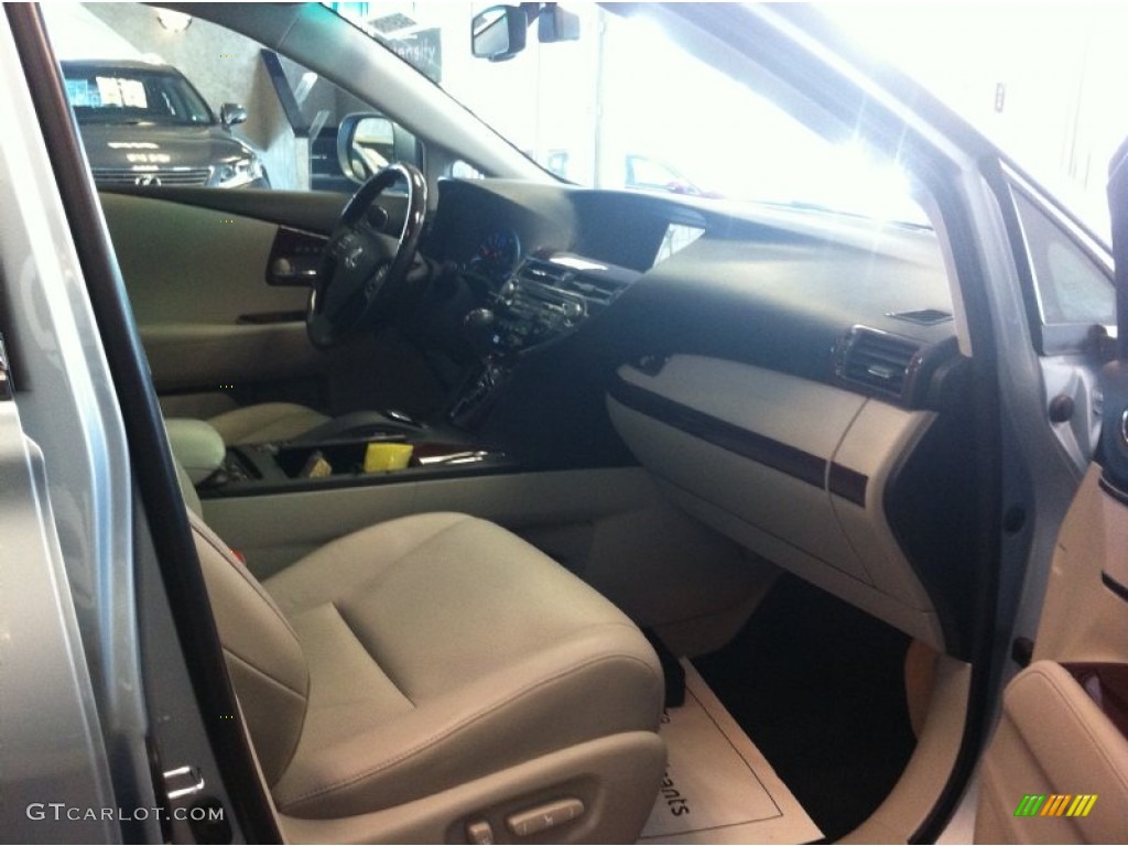 2010 RX 350 AWD - Cerulean Blue Metallic / Parchment/Brown Walnut photo #7