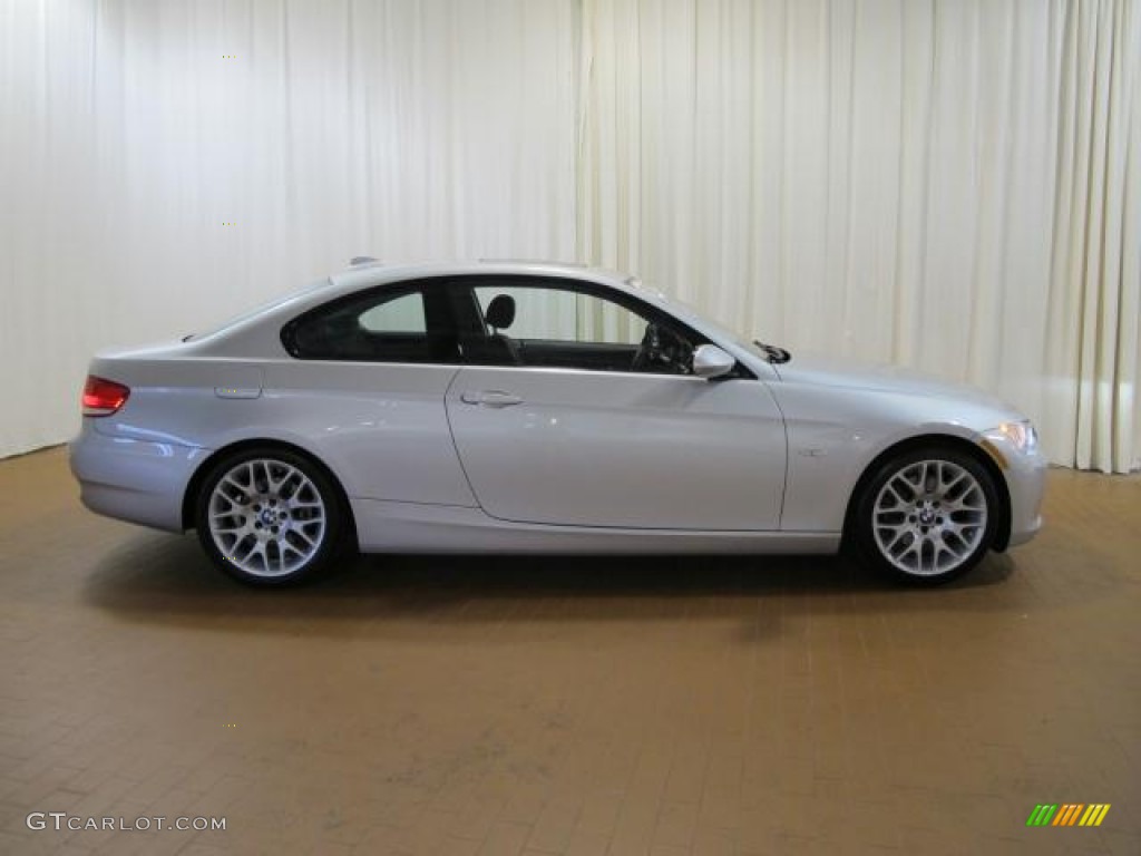 2009 3 Series 328i Coupe - Titanium Silver Metallic / Black photo #2