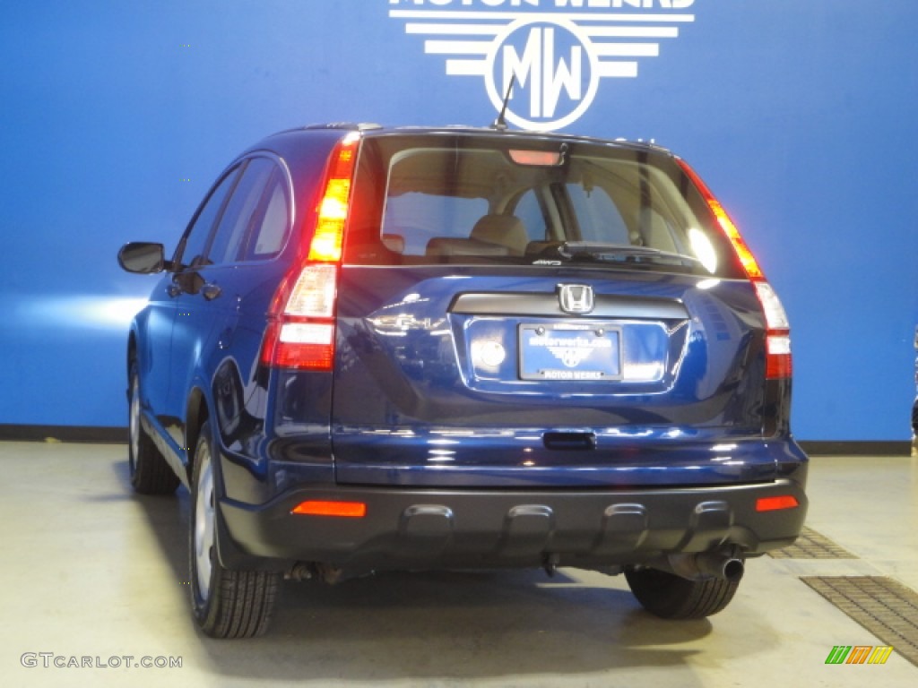 2008 CR-V LX 4WD - Royal Blue Pearl / Gray photo #5