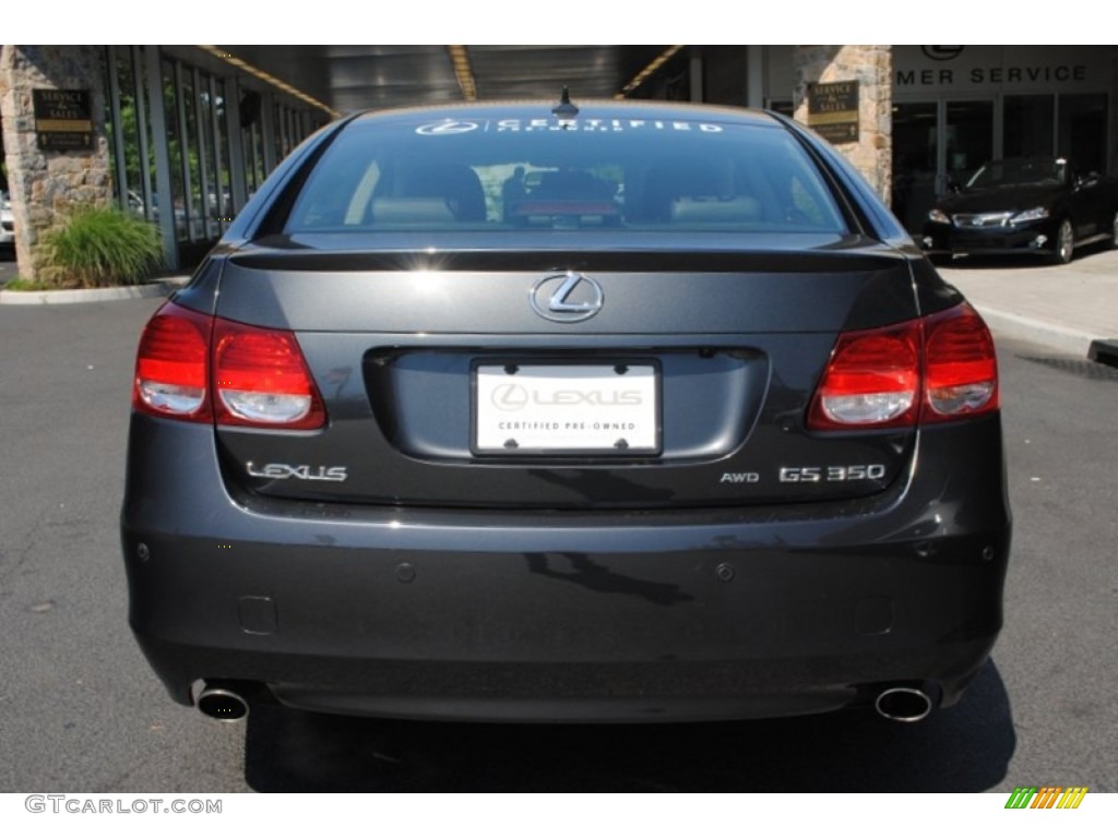 2009 GS 350 AWD - Smokey Granite Gray Mica / Black photo #4