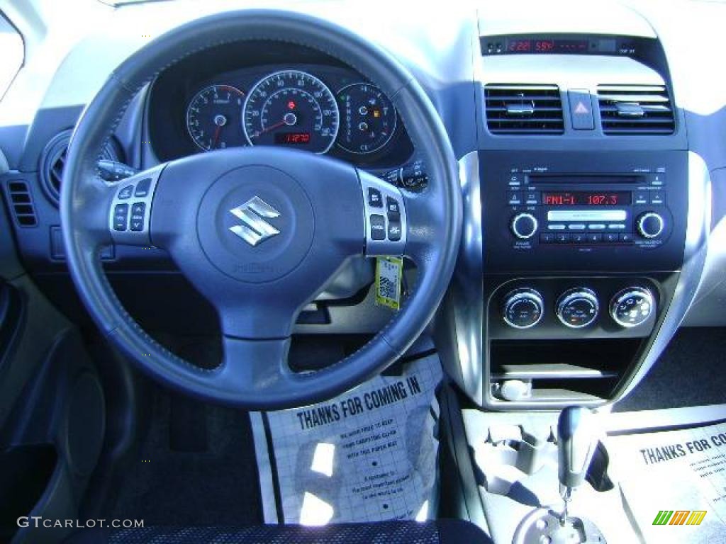 2008 SX4 Crossover AWD - Deep Sea Blue Metallic / Black photo #25