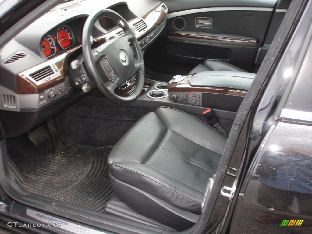 2004 7 Series 745i Sedan - Jet Black / Black/Black photo #10