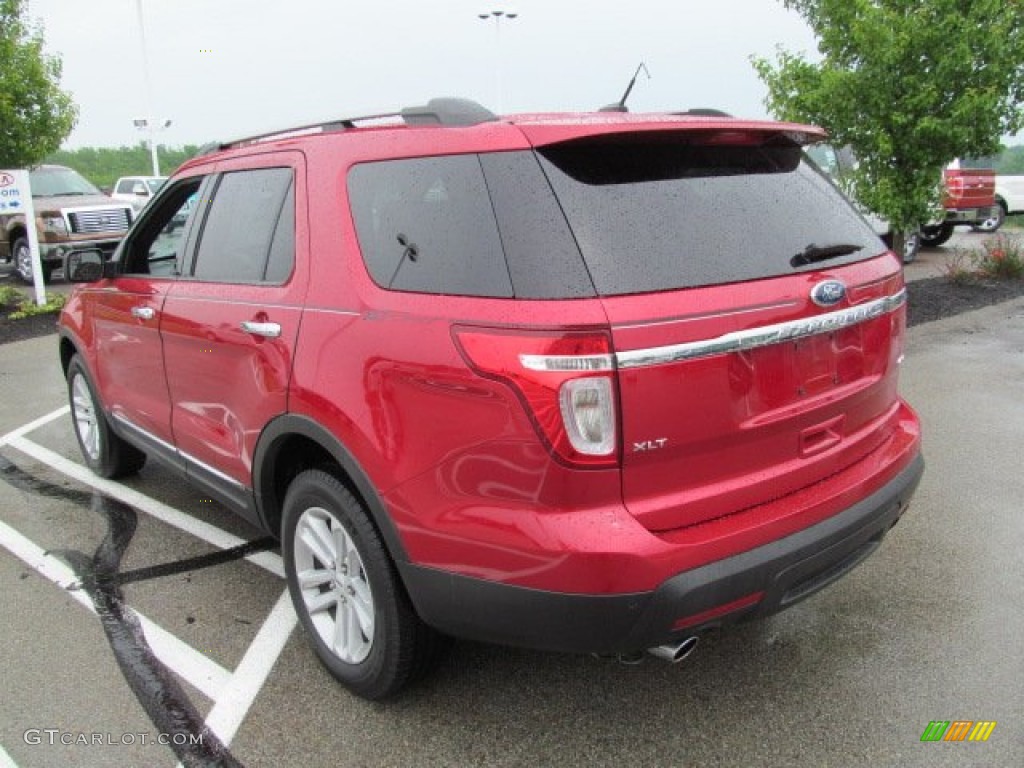 2012 Explorer XLT 4WD - Red Candy Metallic / Medium Light Stone photo #7