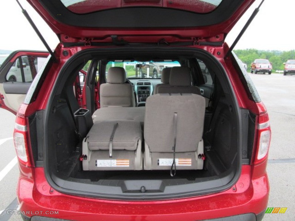 2012 Explorer XLT 4WD - Red Candy Metallic / Medium Light Stone photo #14