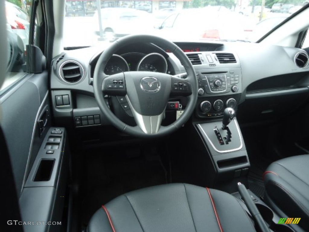 Black Interior 2012 Mazda MAZDA5 Grand Touring Photo #66001887