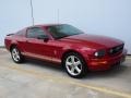 2008 Dark Candy Apple Red Ford Mustang V6 Premium Coupe  photo #2