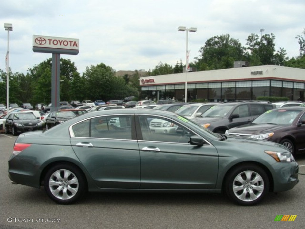 2010 Accord EX-L V6 Sedan - Mystic Green Metallic / Black photo #1