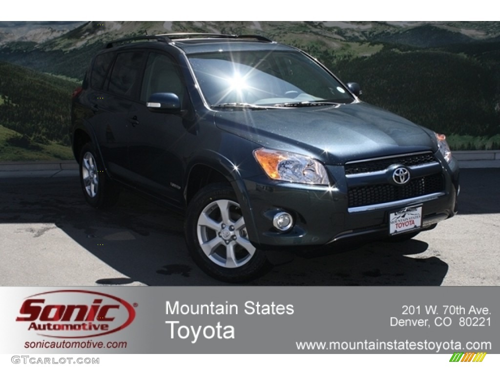 2012 RAV4 Limited 4WD - Black Forest Pearl / Ash photo #1