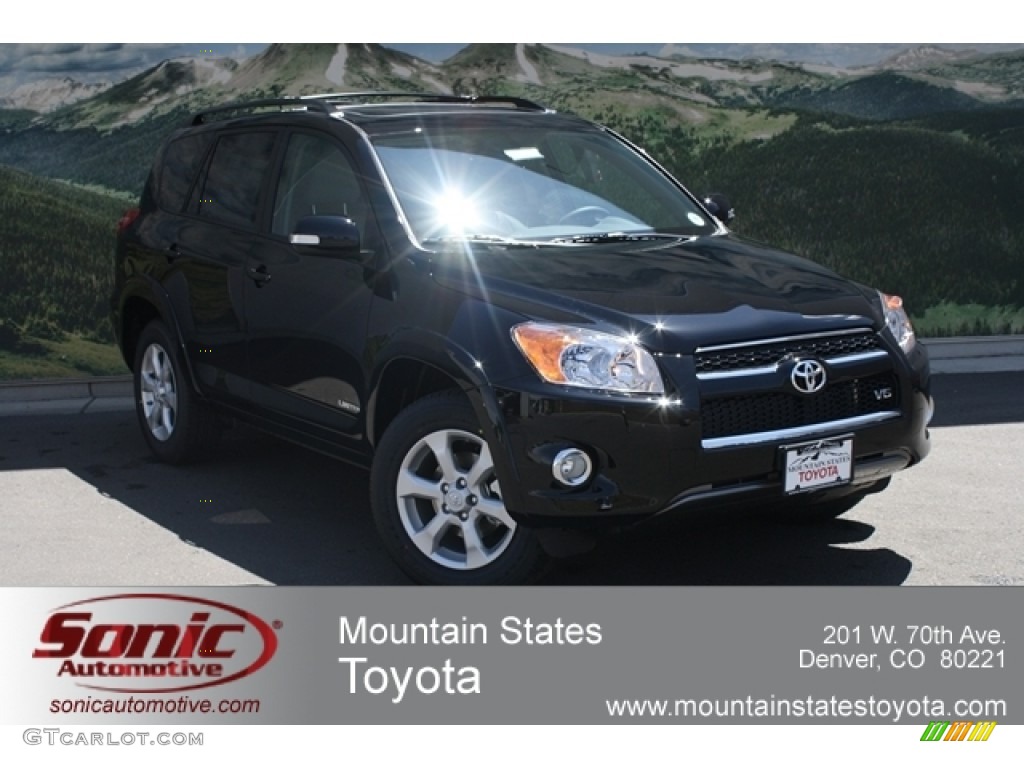 2012 RAV4 V6 Limited 4WD - Black / Ash photo #1