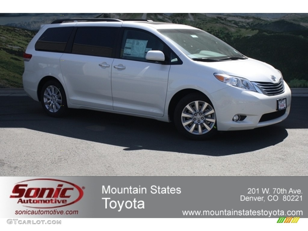 2012 Sienna Limited - Predawn Gray Mica / Light Gray photo #1