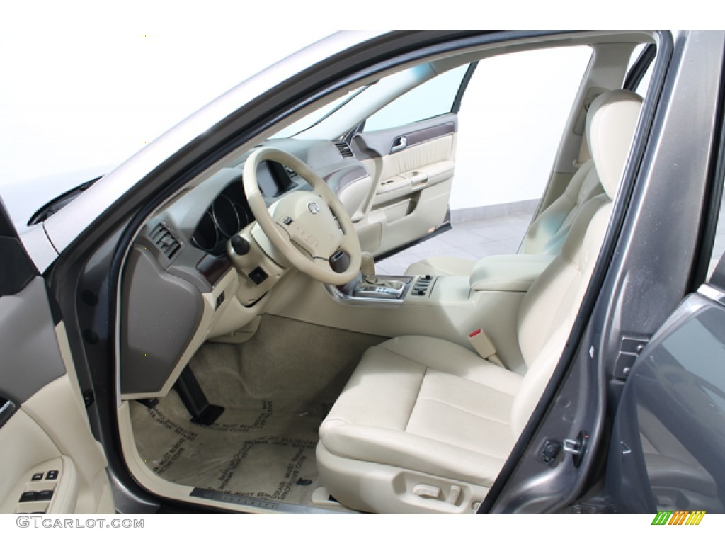 Wheat Beige Interior 2009 Infiniti M 35x AWD Sedan Photo #66007023