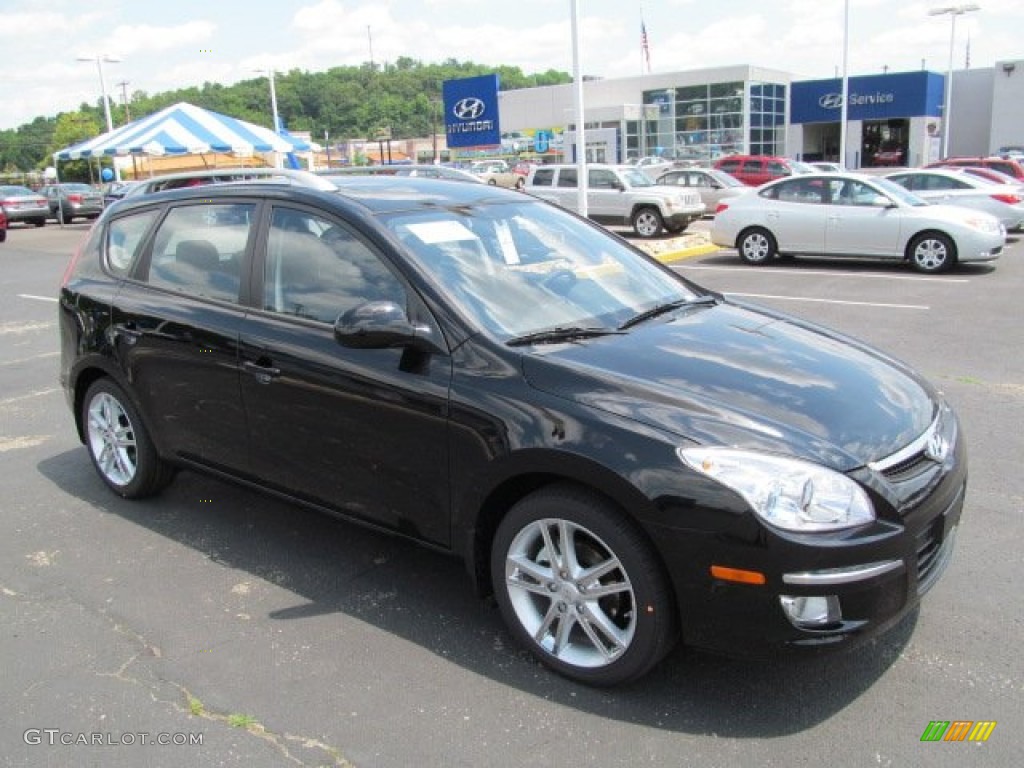 2012 Elantra SE Touring - Black Noir Pearl / Black photo #1