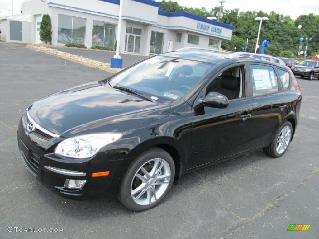 2012 Elantra SE Touring - Black Noir Pearl / Black photo #4
