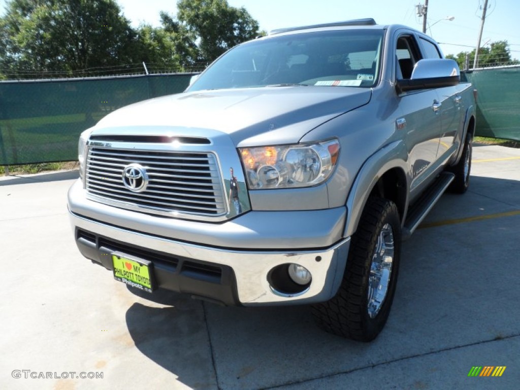 2010 Tundra Platinum CrewMax 4x4 - Silver Sky Metallic / Graphite Gray photo #7