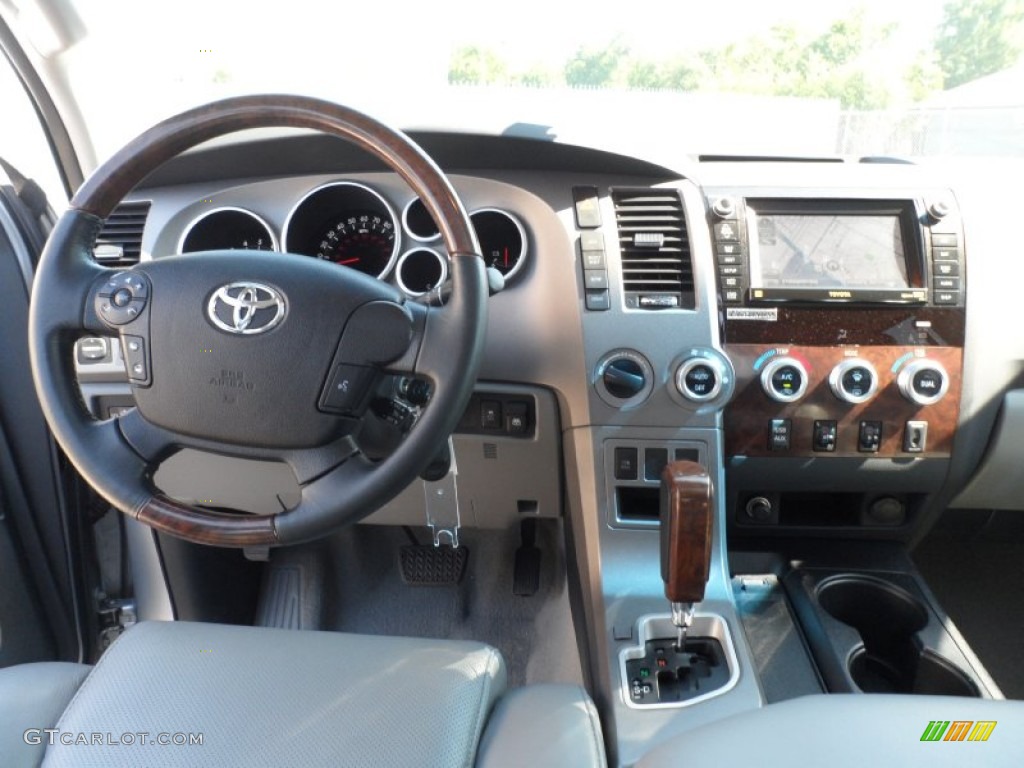 2010 Tundra Platinum CrewMax 4x4 - Silver Sky Metallic / Graphite Gray photo #37