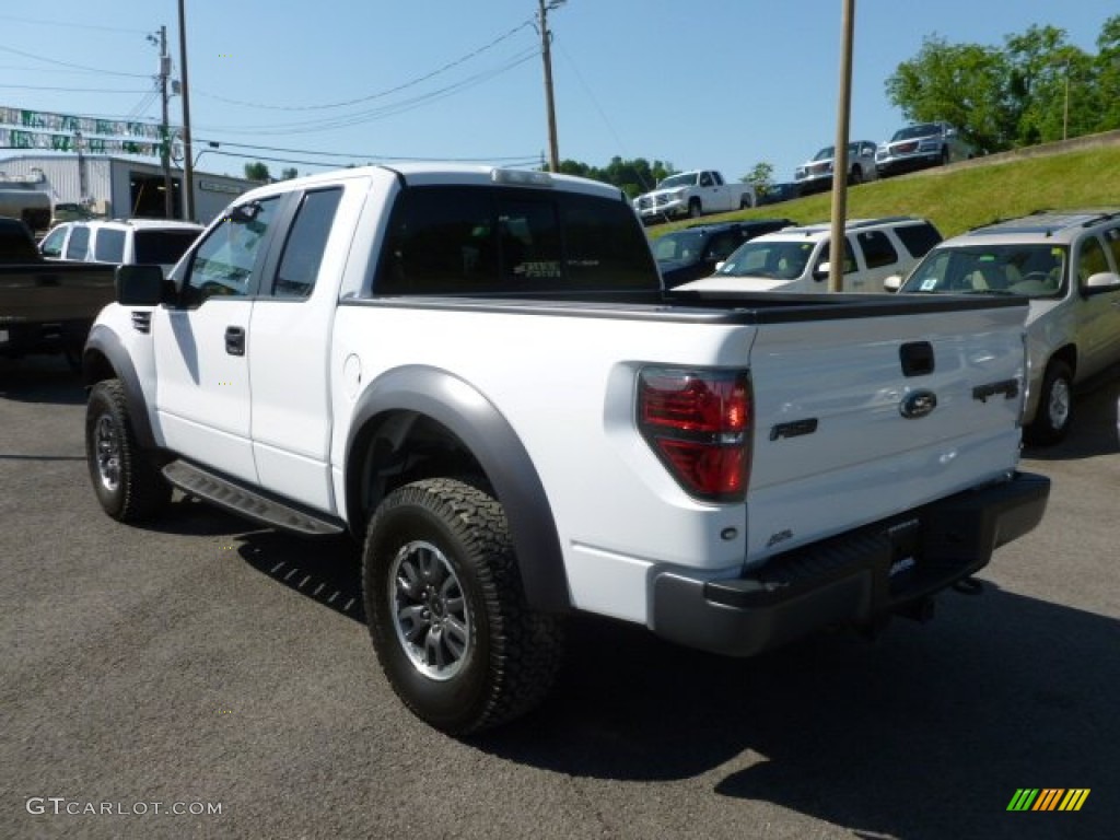 2010 F150 SVT Raptor SuperCab 4x4 - Oxford White / Raptor Black photo #5