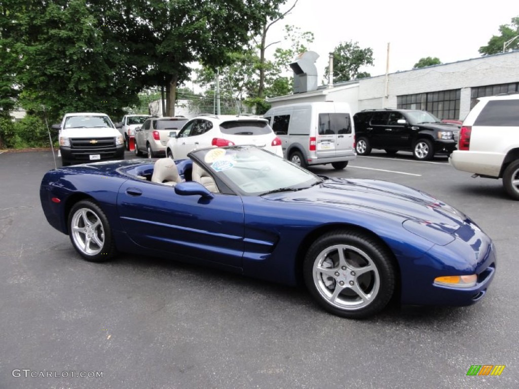 2004 Corvette Convertible - LeMans Blue Metallic / Shale photo #6
