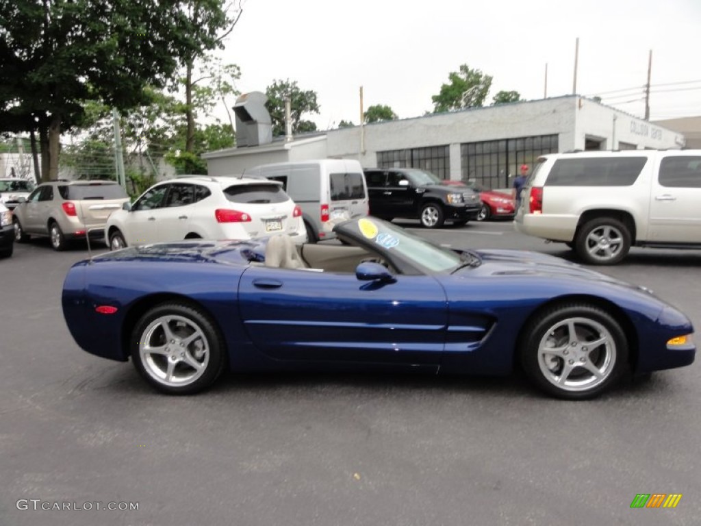 2004 Corvette Convertible - LeMans Blue Metallic / Shale photo #7