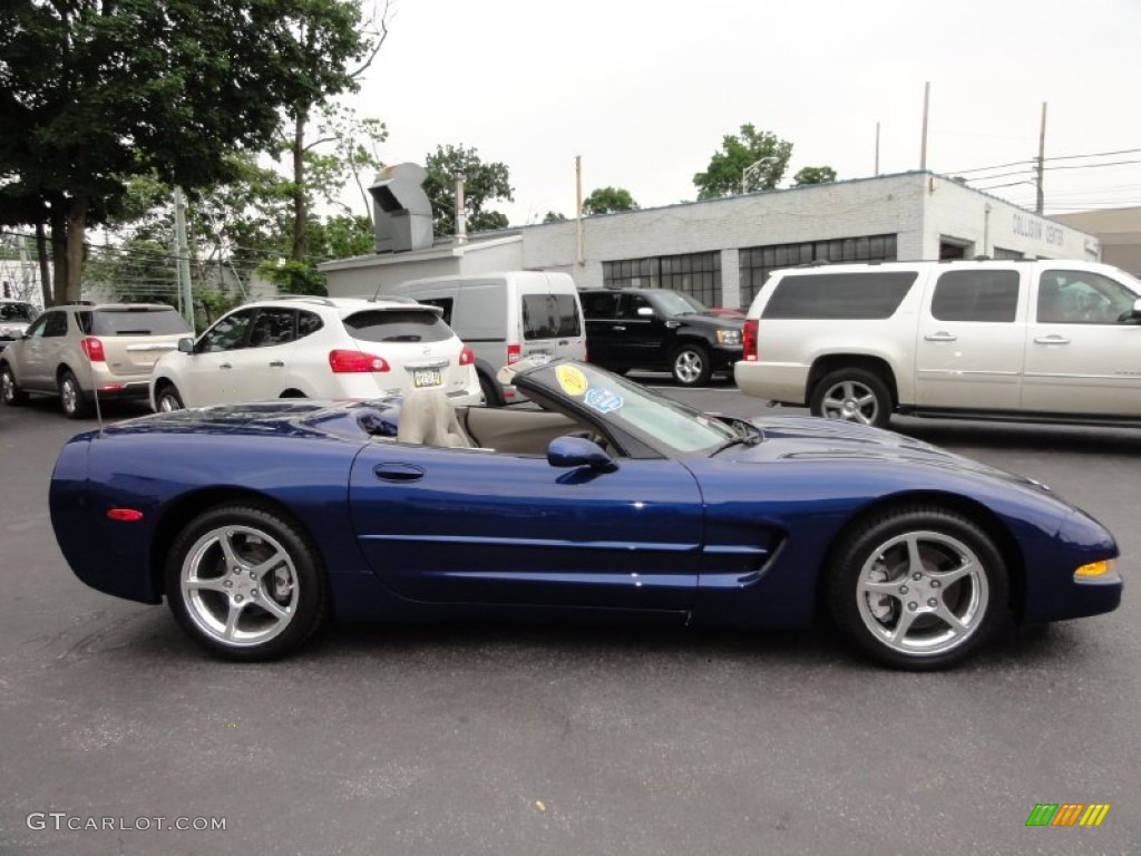2004 Corvette Convertible - LeMans Blue Metallic / Shale photo #8