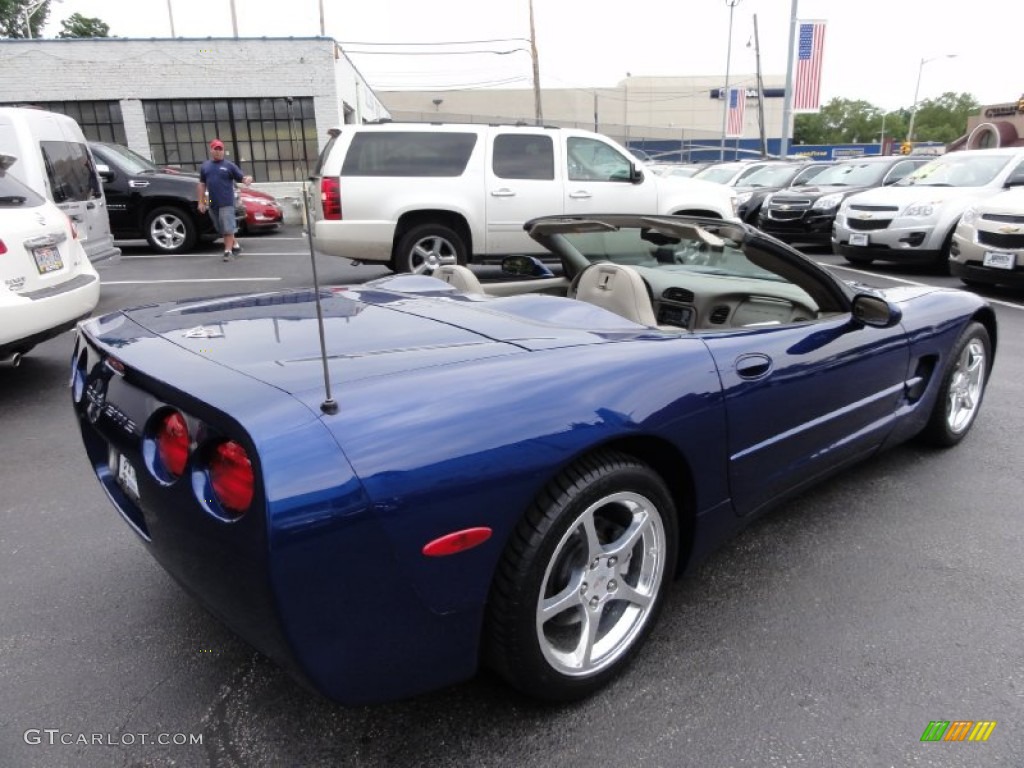 2004 Corvette Convertible - LeMans Blue Metallic / Shale photo #9