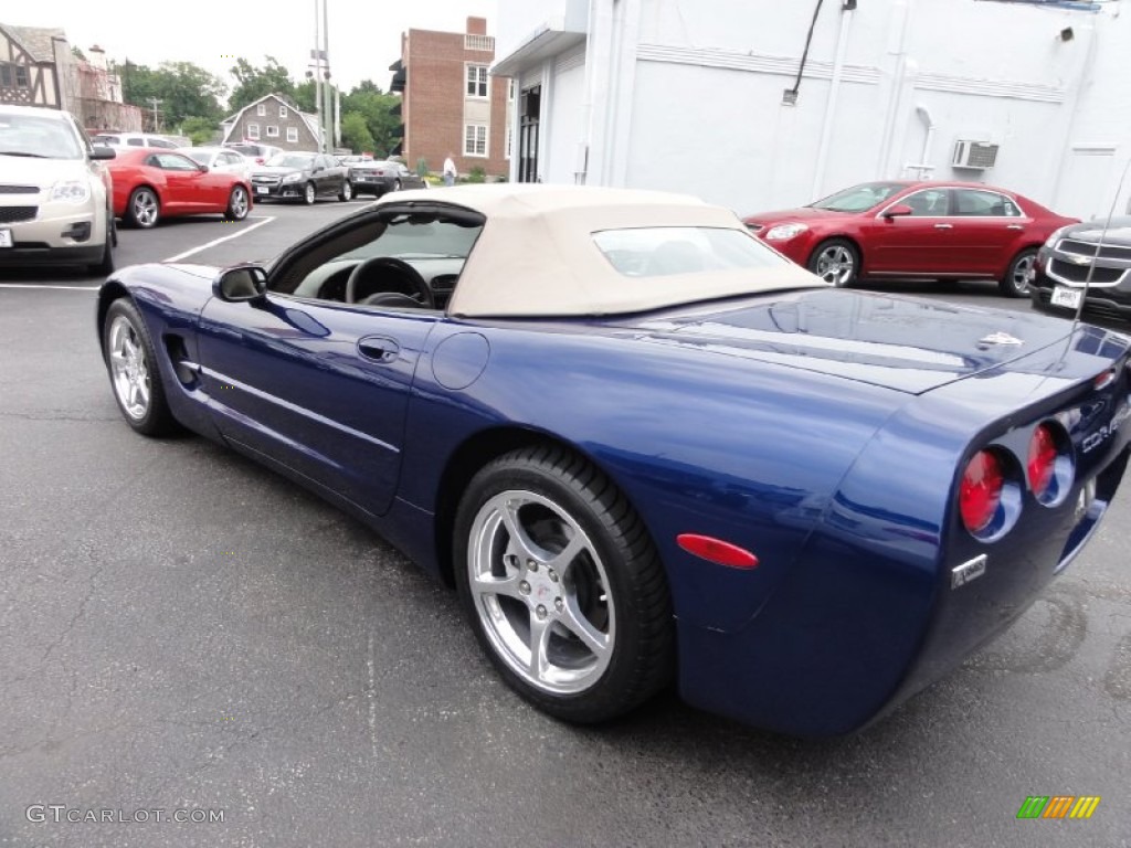 2004 Corvette Convertible - LeMans Blue Metallic / Shale photo #34