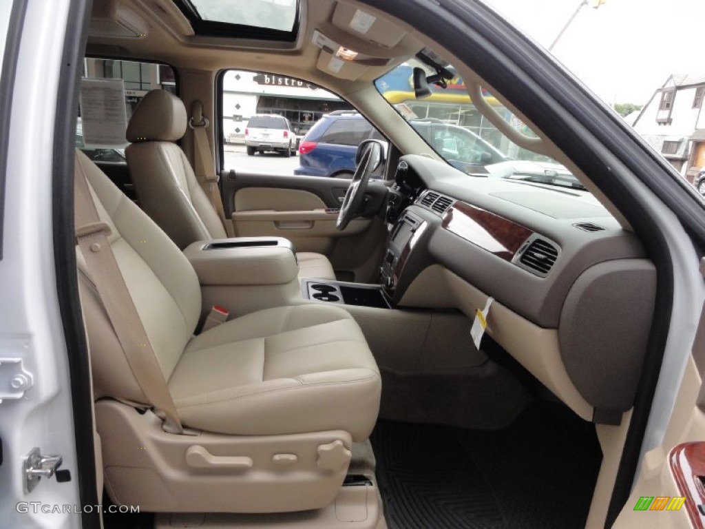 Light Cashmere/Dark Cashmere Interior 2012 Chevrolet Tahoe Hybrid 4x4 Photo #66009363