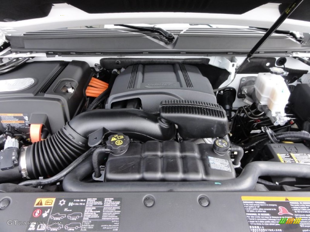 2012 Chevrolet Tahoe Hybrid 4x4 6.0 Liter H OHV 16-Valve Flex-Fuel Vortec V8 Gasoline/Electric Hybrid Engine Photo #66009443