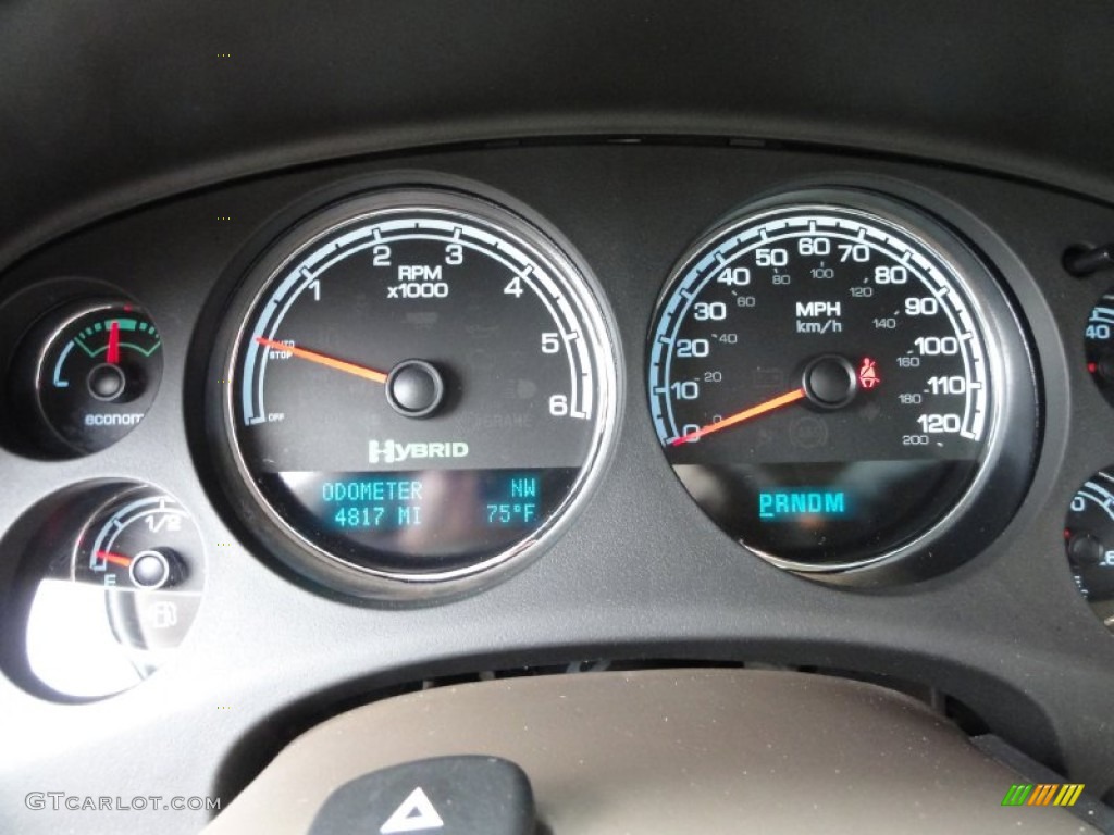 2012 Chevrolet Tahoe Hybrid 4x4 Gauges Photo #66009483