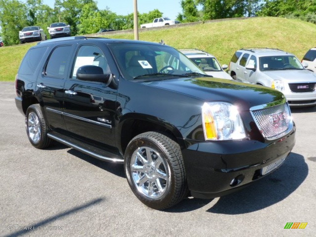 2012 Yukon Denali AWD - Onyx Black / Cocoa/Light Cashmere photo #1