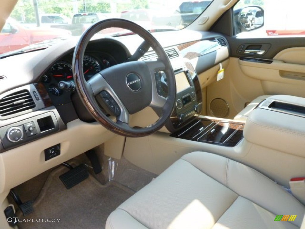 2012 Yukon Denali AWD - Onyx Black / Cocoa/Light Cashmere photo #16