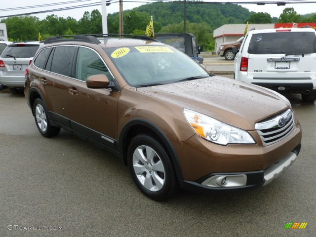 Caramel Bronze Pearl 2011 Subaru Outback 2.5i Limited Wagon Exterior Photo #66011412