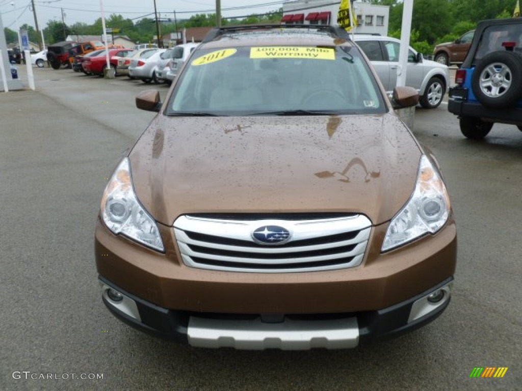 2011 Outback 2.5i Limited Wagon - Caramel Bronze Pearl / Warm Ivory photo #8