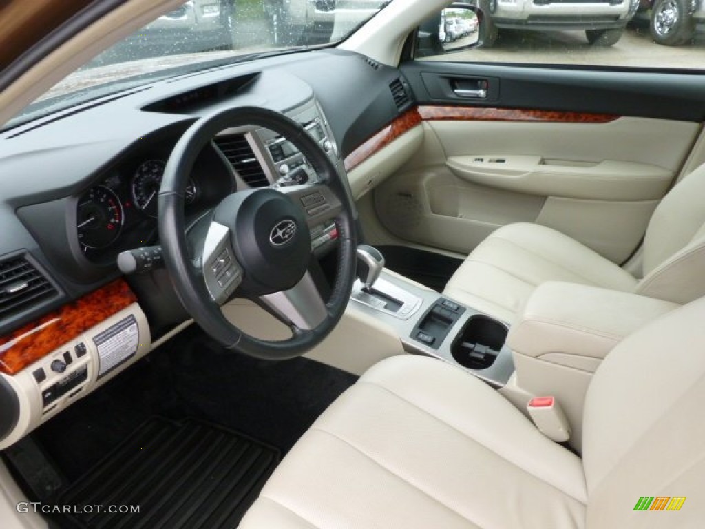 Warm Ivory Interior 2011 Subaru Outback 2.5i Limited Wagon Photo #66011445