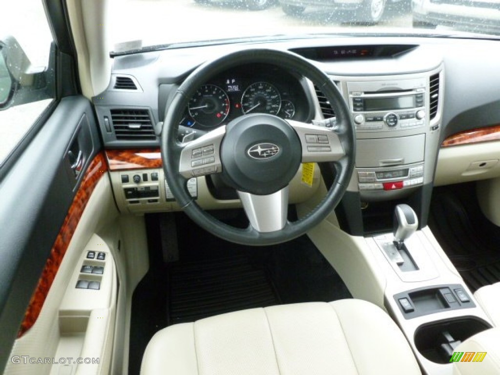 2011 Subaru Outback 2.5i Limited Wagon Warm Ivory Dashboard Photo #66011475