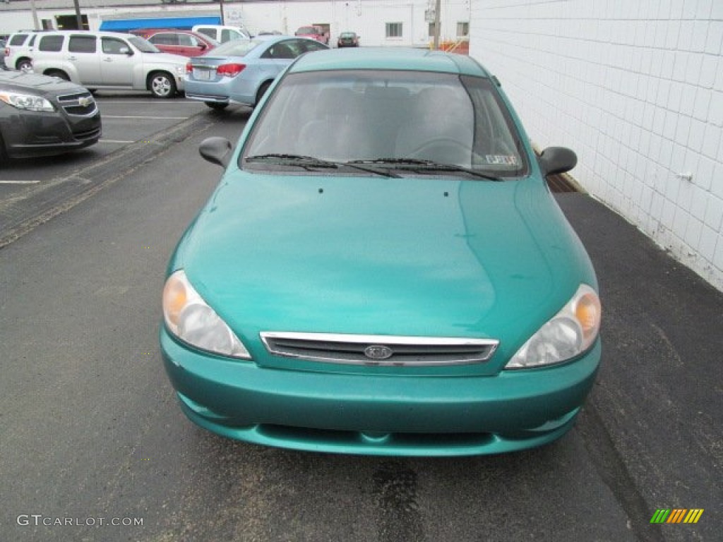 2001 Rio Sedan - Emerald Green / Gray photo #3