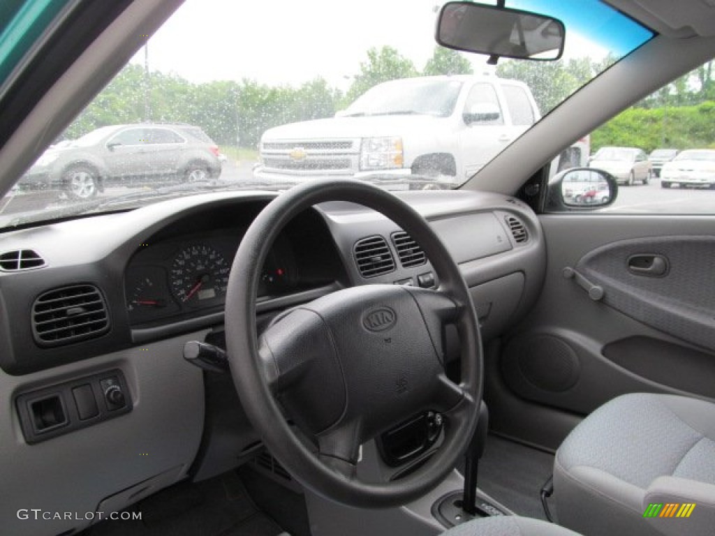 2001 Rio Sedan - Emerald Green / Gray photo #10
