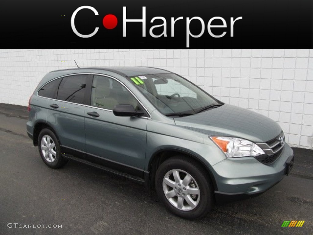 2011 CR-V SE 4WD - Opal Sage Metallic / Ivory photo #1