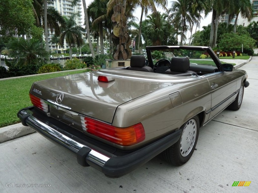 Light Beige Metallic 1987 Mercedes-Benz SL Class 560 SL Roadster Exterior Photo #66012141