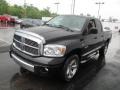 2008 Brilliant Black Crystal Pearl Dodge Ram 1500 Laramie Quad Cab 4x4  photo #6