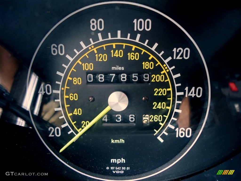 1987 Mercedes-Benz SL Class 560 SL Roadster Gauges Photo #66012510