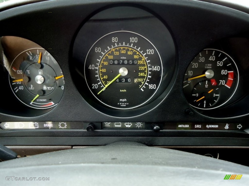 1987 Mercedes-Benz SL Class 560 SL Roadster Gauges Photo #66012516