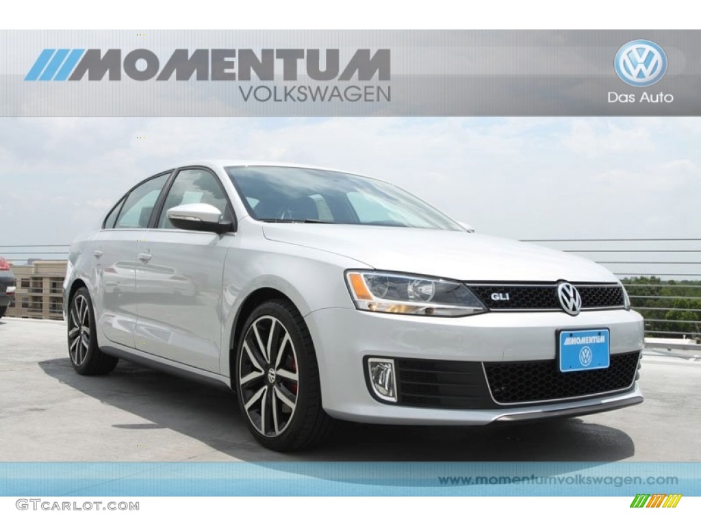 2012 Jetta GLI Autobahn - Frost Silver Metallic / Titan Black photo #1