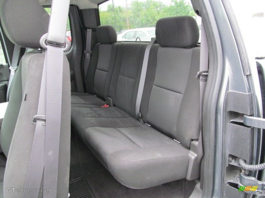 Ebony Interior 2011 Chevrolet Silverado 1500 LT Extended Cab 4x4 Photo #66012720