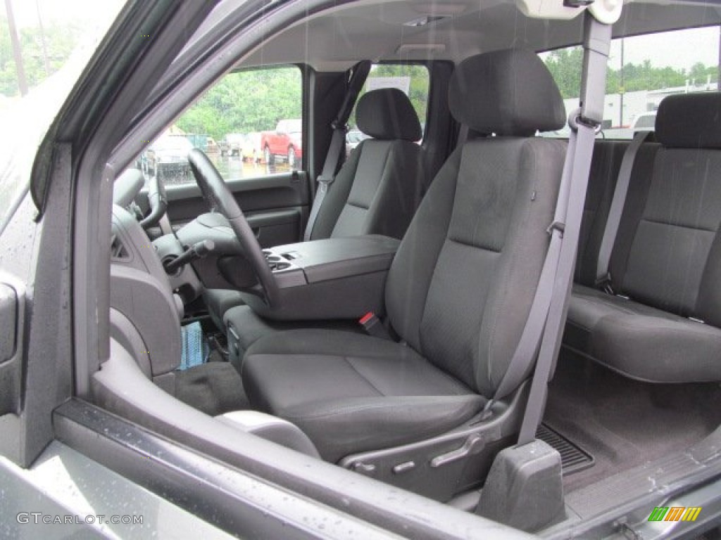 Ebony Interior 2011 Chevrolet Silverado 1500 LT Extended Cab 4x4 Photo #66012726