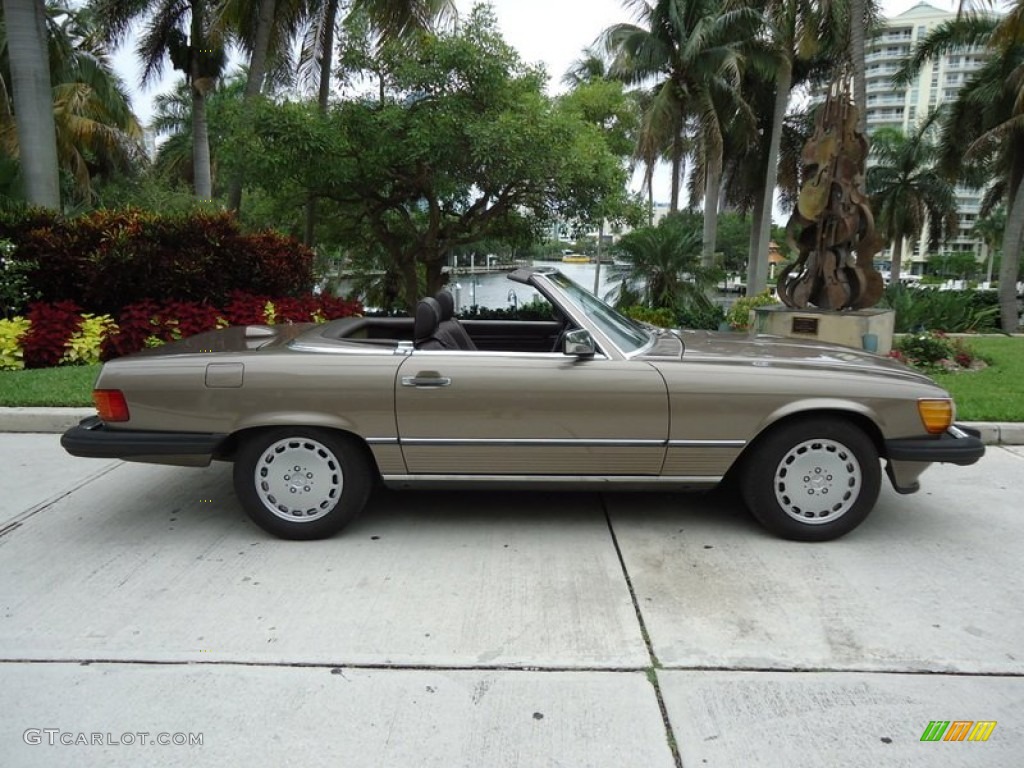 Light Beige Metallic 1987 Mercedes-Benz SL Class 560 SL Roadster Exterior Photo #66012771
