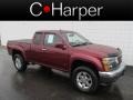 Sonoma Red Metallic 2009 GMC Canyon SLE Extended Cab 4x4