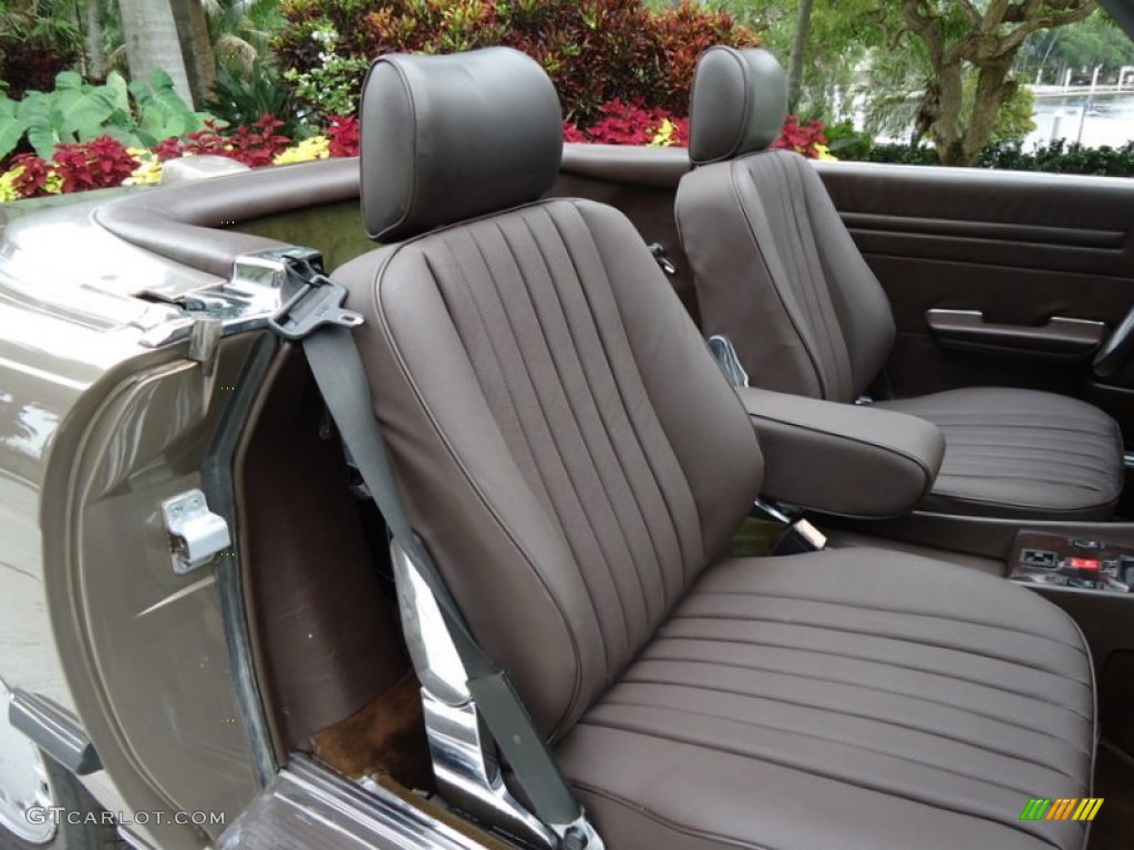 Brown Interior 1987 Mercedes-Benz SL Class 560 SL Roadster Photo #66012843
